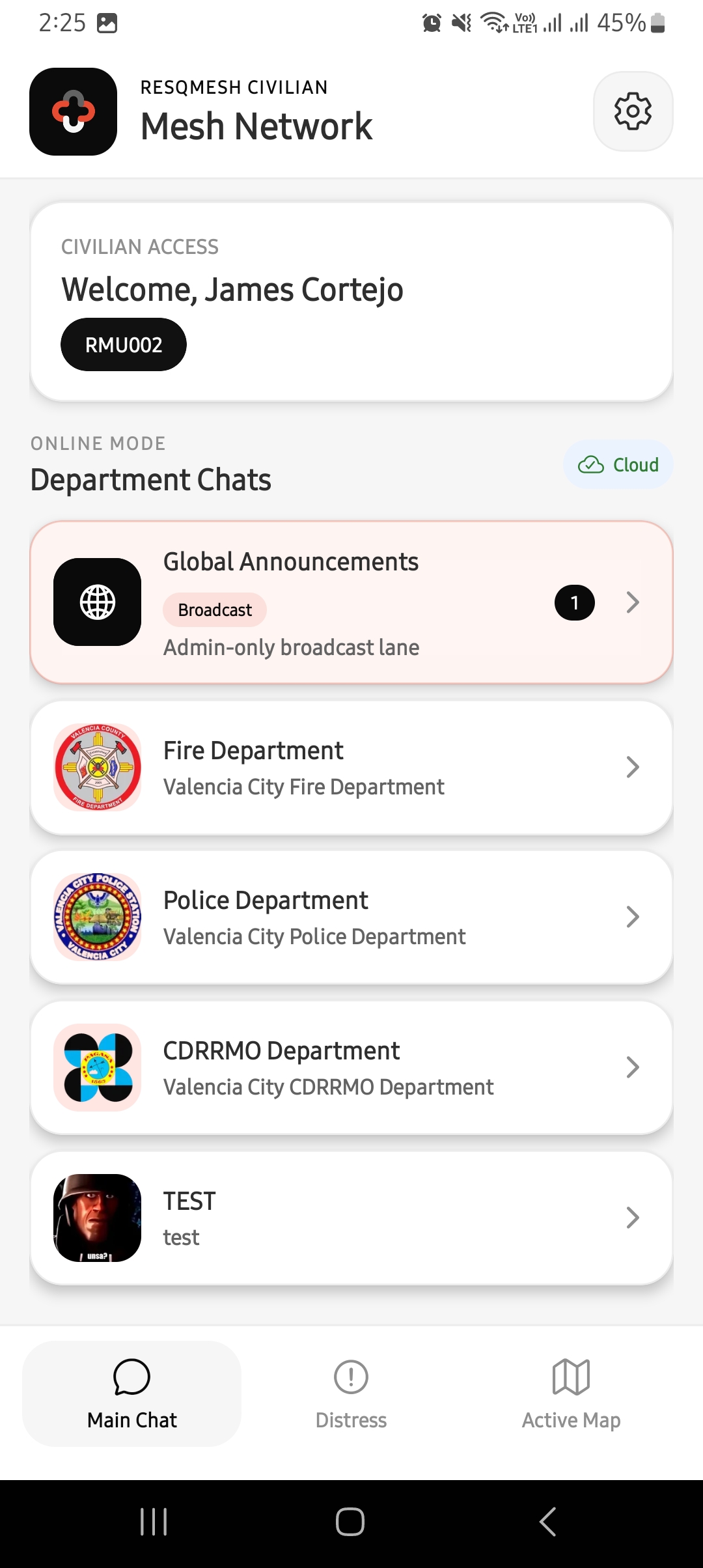ResQMesh mobile app screenshot 3